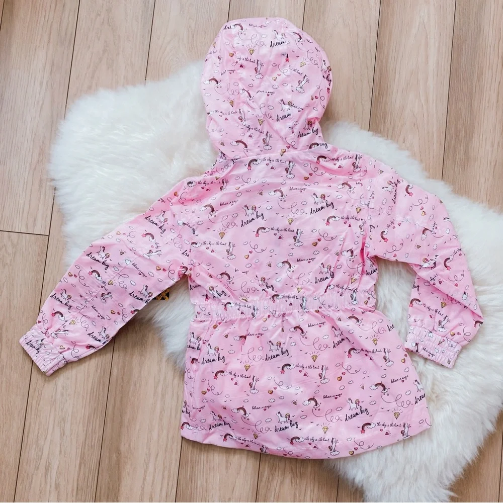 Pink Platinum, unicorn jacket, size 4